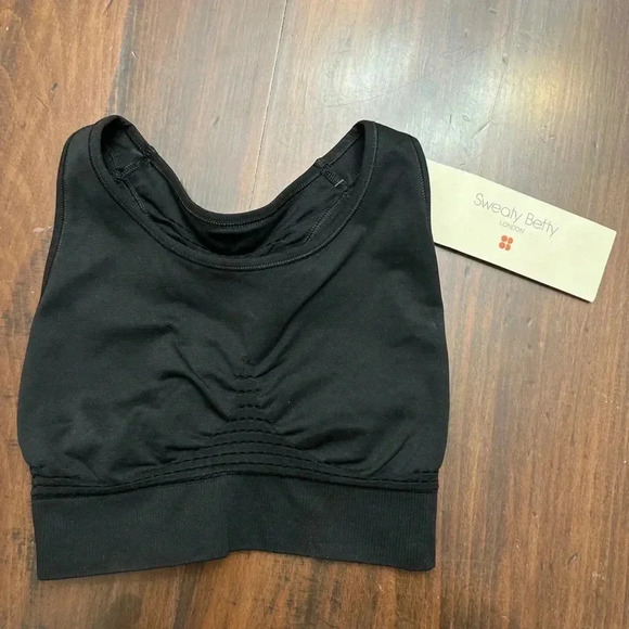 Sweaty Betty Stamina Workout Bra Black Size XS Seamless Activewear Workout Yoga - Picture 8 of 8